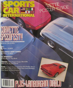 SPORTS CAR INTERNATIONAL 1990 APR - CORVETTE SPECIAL, DIABLO, BUGEYE, SIATA